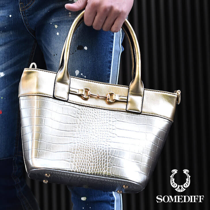 クロコビットミニトートバッグ
