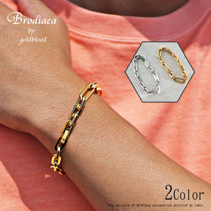 オーバルミックスブレスレット