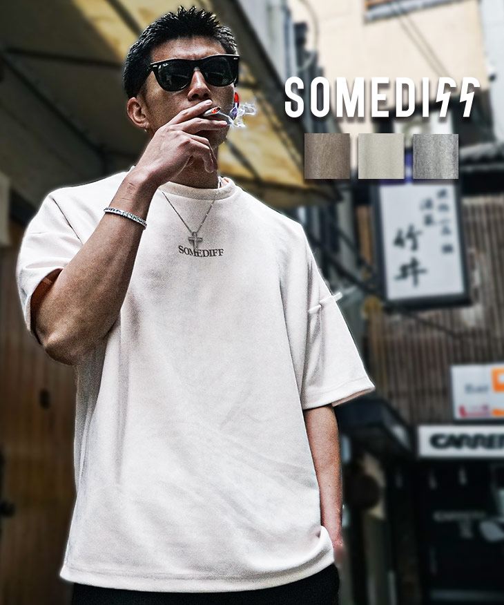 スウェード半袖Tシャツ