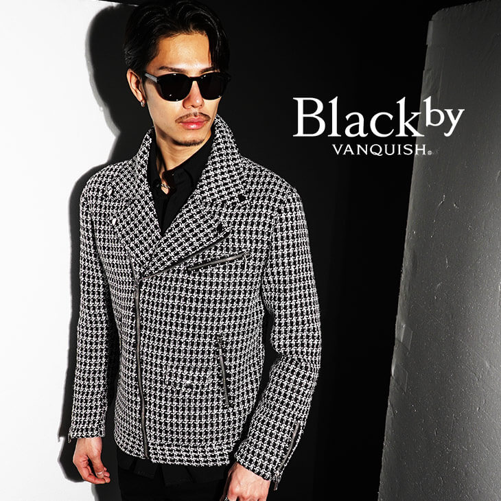 ツイードダブルライダースジャケット