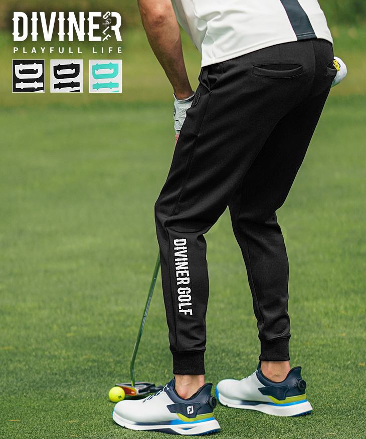 【GOLF】裾ロゴジョガーパンツ