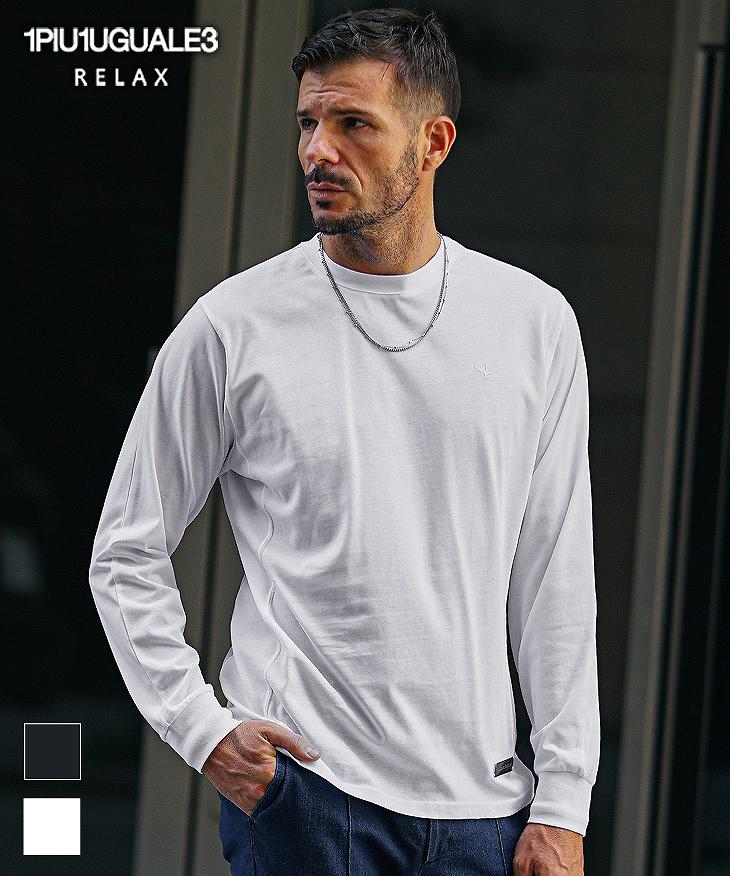 プレートロゴ長袖Tシャツ/1PIU1UGUALE3 RELAX