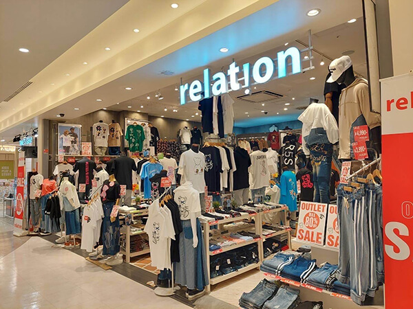 relation イオンモール四條畷