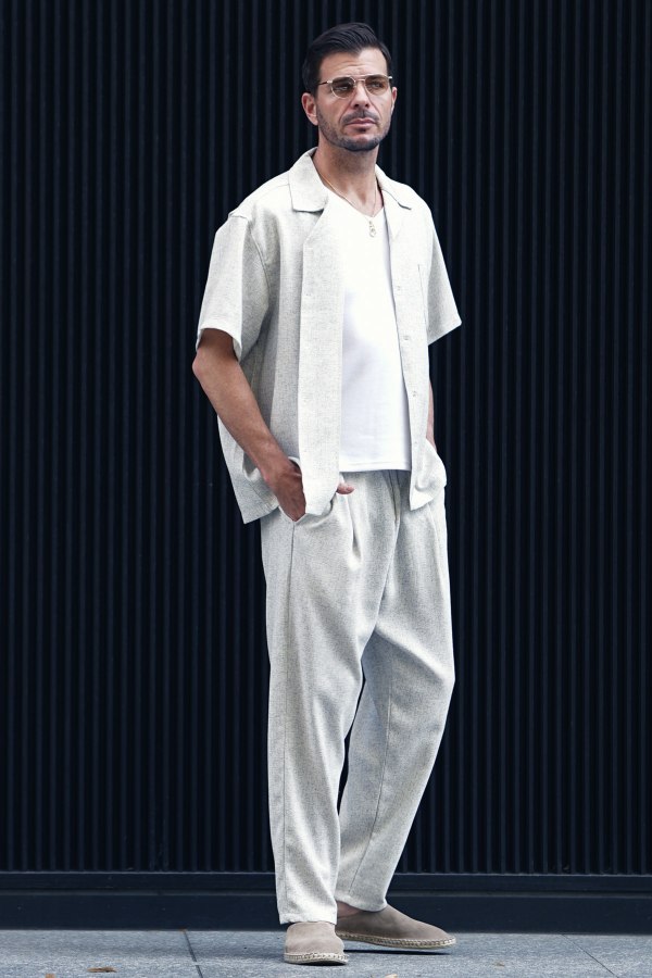 サマーツイードロングパンツセットアップ＿main