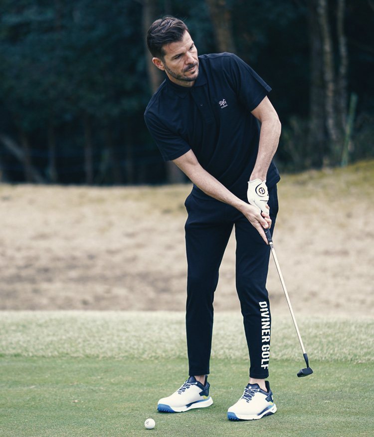 DVGワンポイントポロシャツ_コーデ1