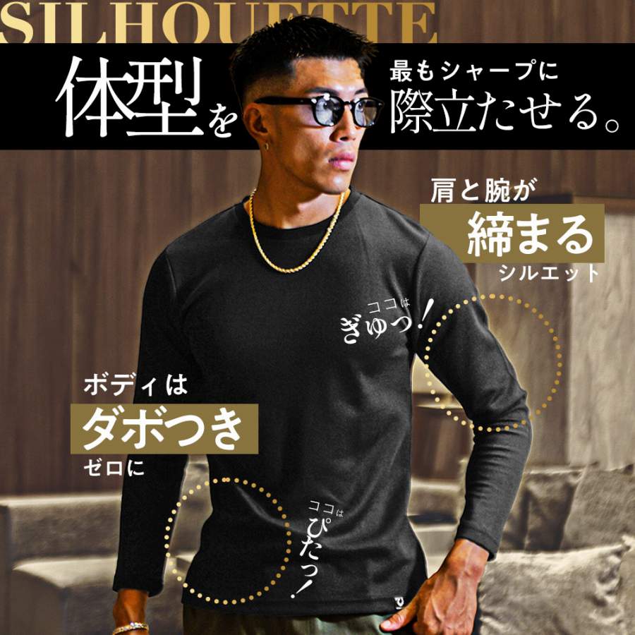 LP01：プレミアムカットソーのシャープな見え方