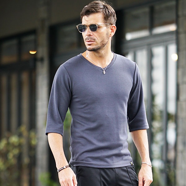 プレミアム7分袖カットソー