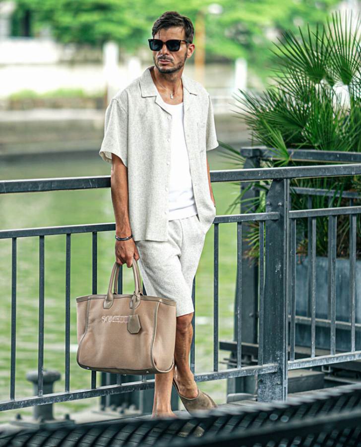 サマーツイードセットアップコーデ