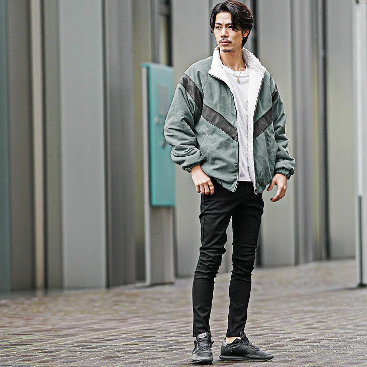 リバーシブルで変幻自在なスキニーパンツコーデ