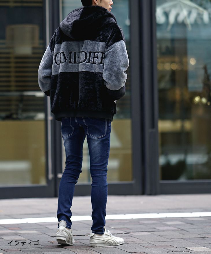 スキニーパンツのコーデ