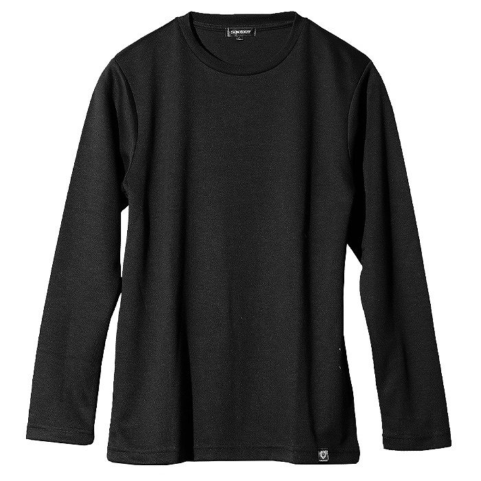 【クルーネック】ブラック