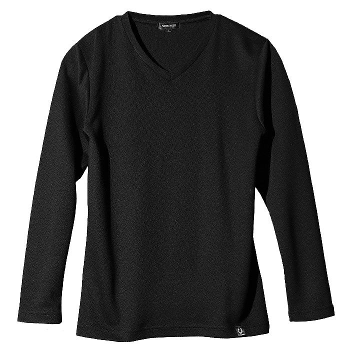 【Vネック】ブラック