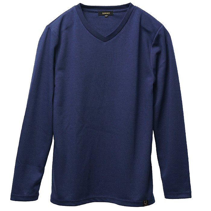 【Vネック】ネイビー 