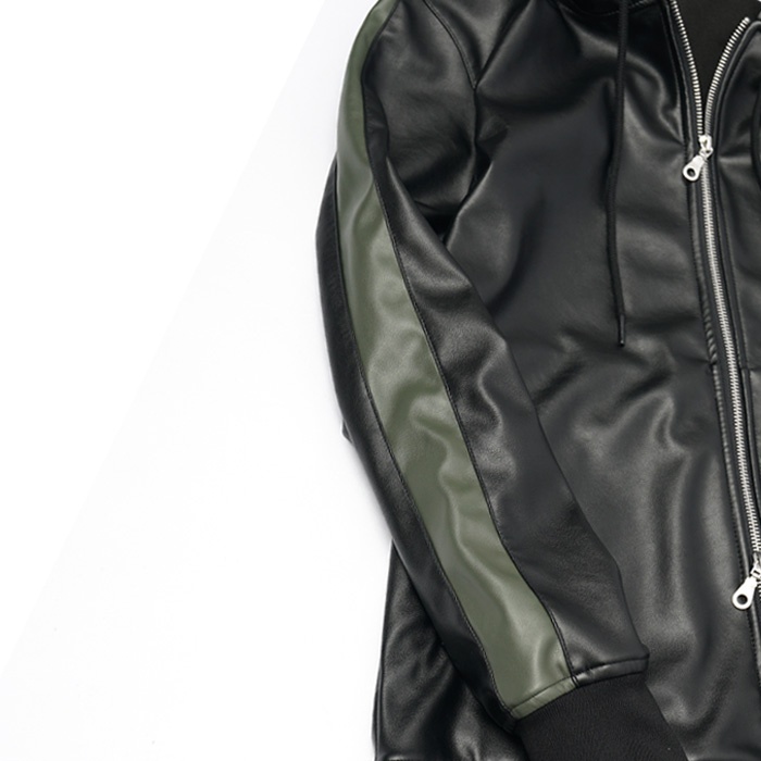 ブラック/カーキ サイド