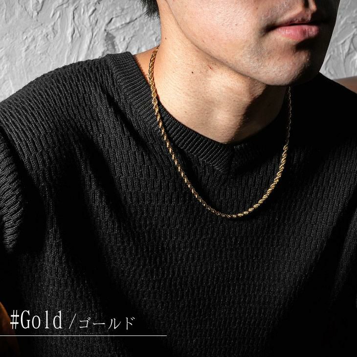 スクリューチェーンネックレス