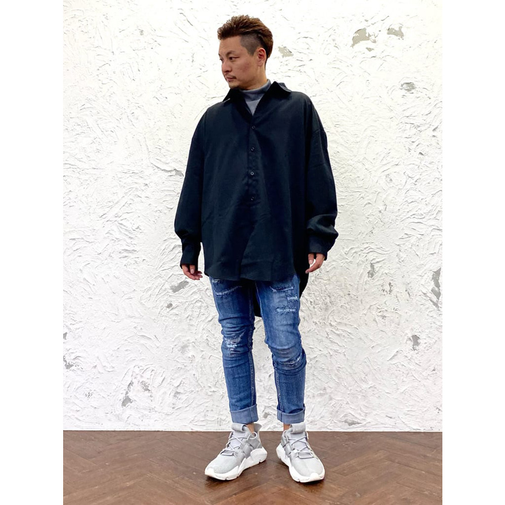 メリハリシルエットコーデ