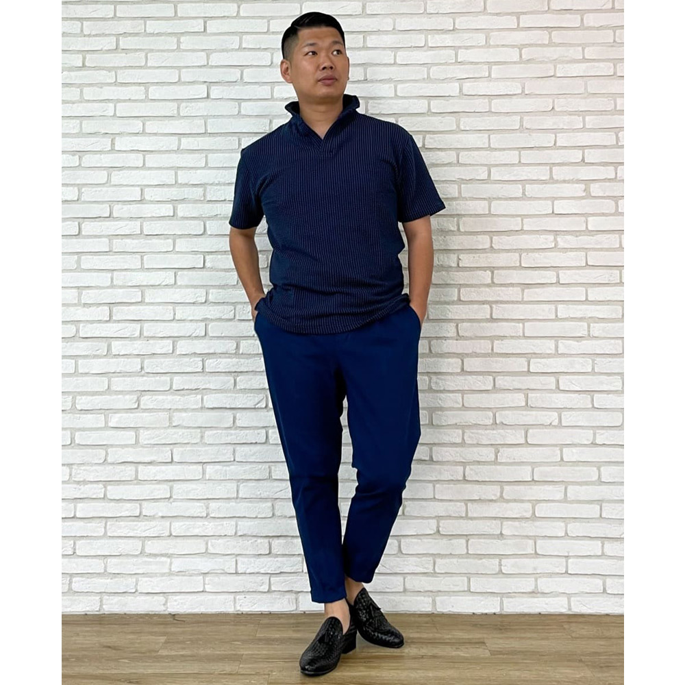 ポロシャツを使ったコーデ