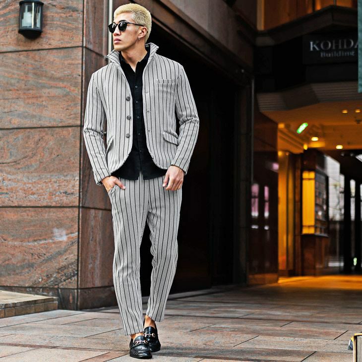 オルタネートストライプセットアップ