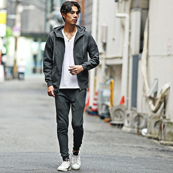 スウェットパーカーセットアップ