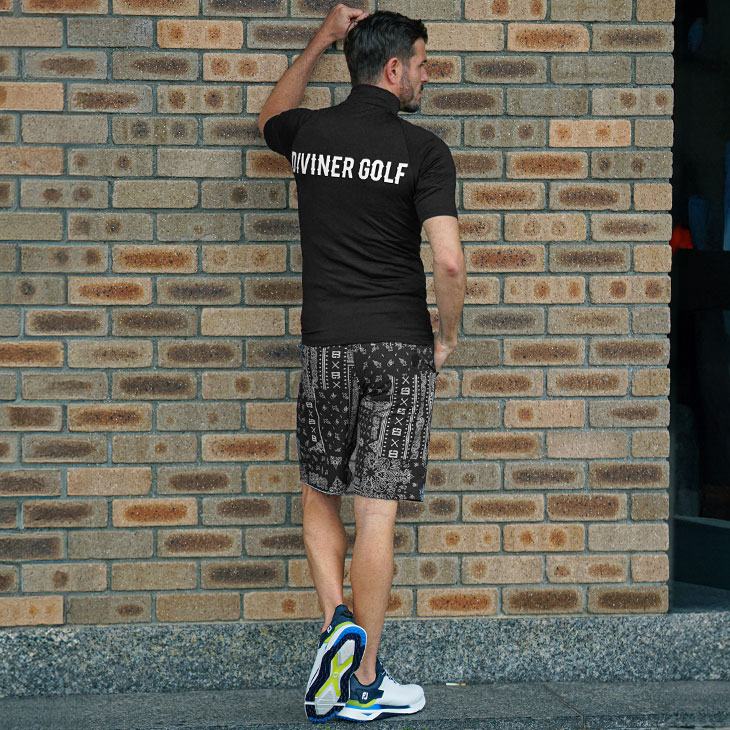 シンプルさにアクセントをプラスした夏のメンズゴルフコーデ