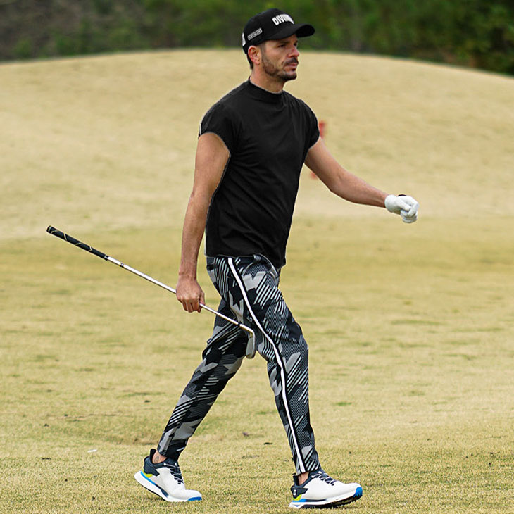 同系色で大人見え叶える夏のメンズゴルフコーデ