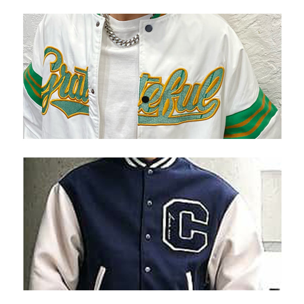 ワッペンやレタードのスタジャン