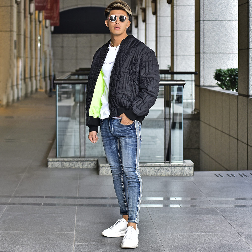 英字ステッチMA-1