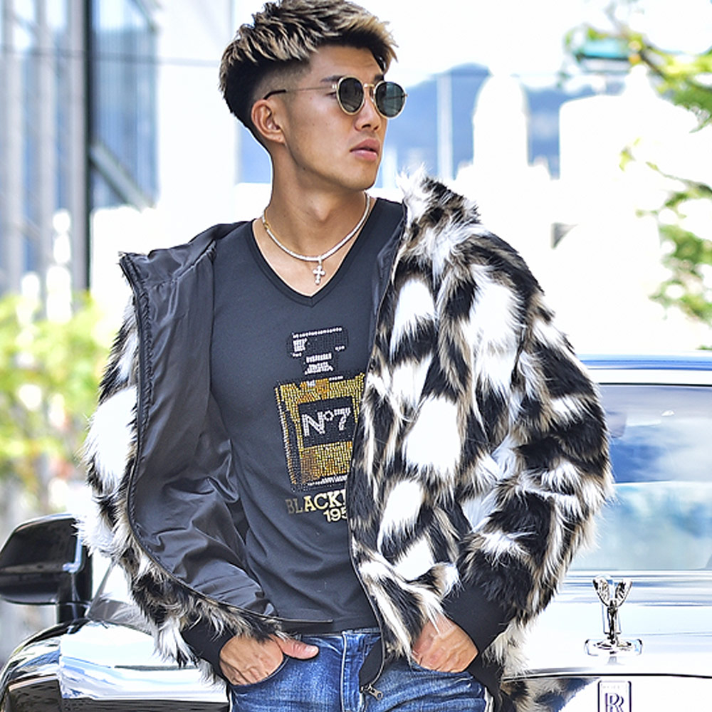 ファーフードジャケット