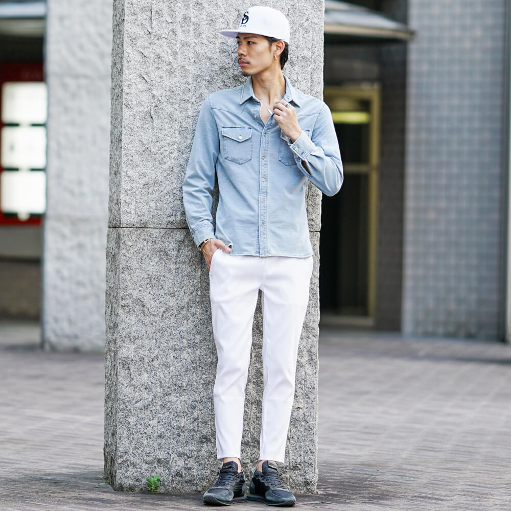 キャップをつかったコーデ