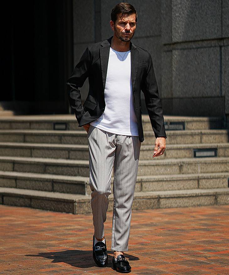 ジャケスラで好印象な脱・やりらふぃーコーデ