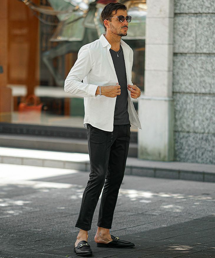 スタイリッシュに決める大人の脱・やりらふぃーコーデ