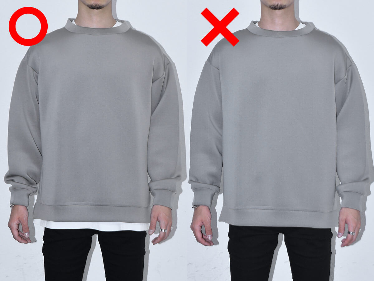 レイヤードは白一択+3cm