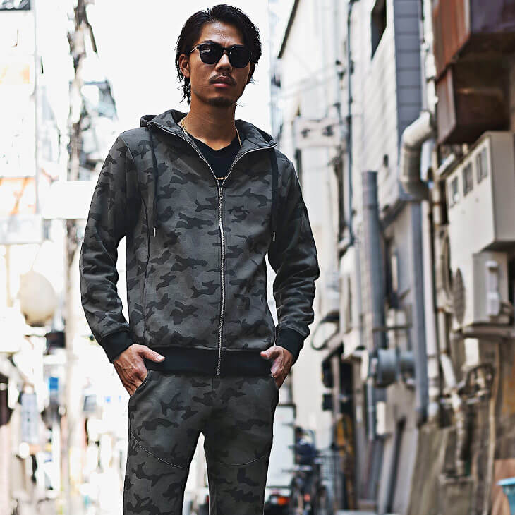 スウェットセットアップコーデ