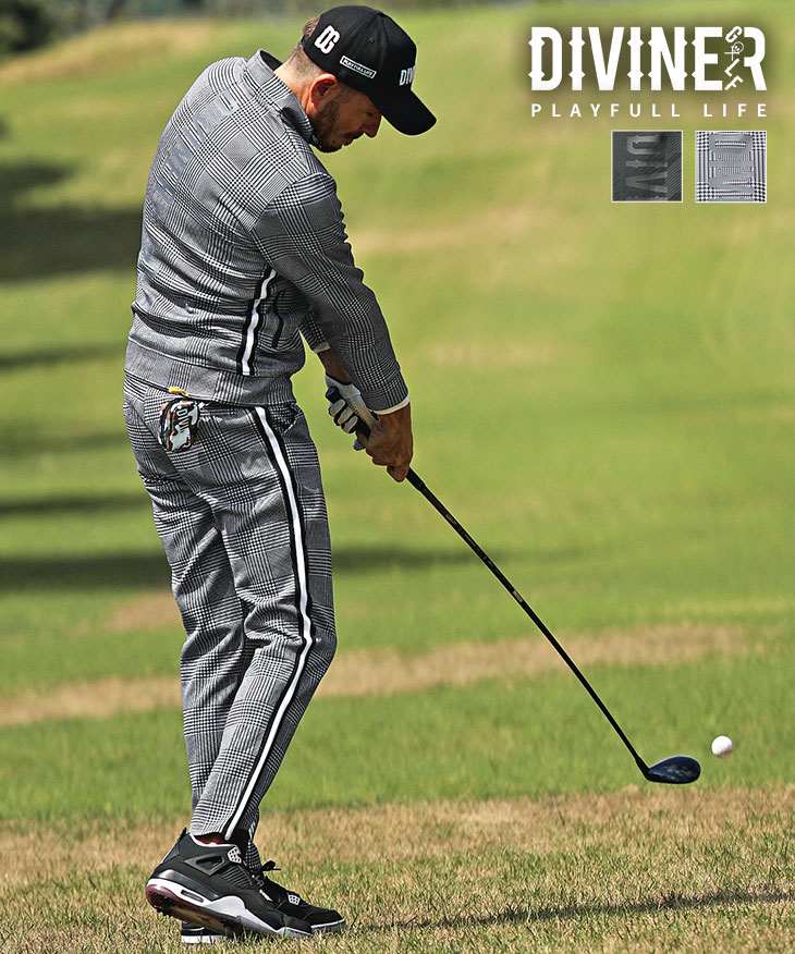 【DIVINER GOLF】チェック柄セットアップ