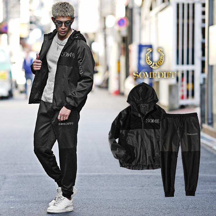 ストレッチ布帛メタルプリントマンパー+パンツ