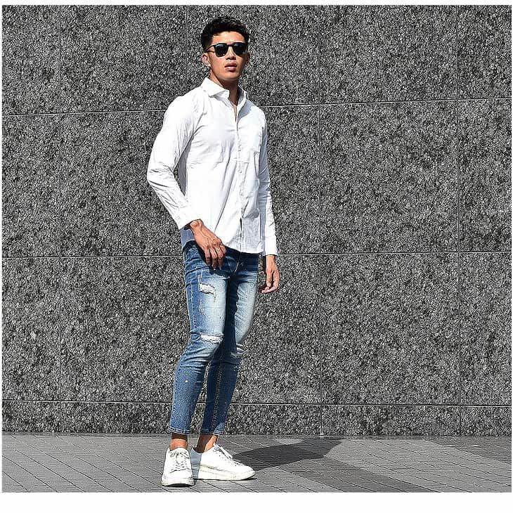 白シャツを使ったコーデ2