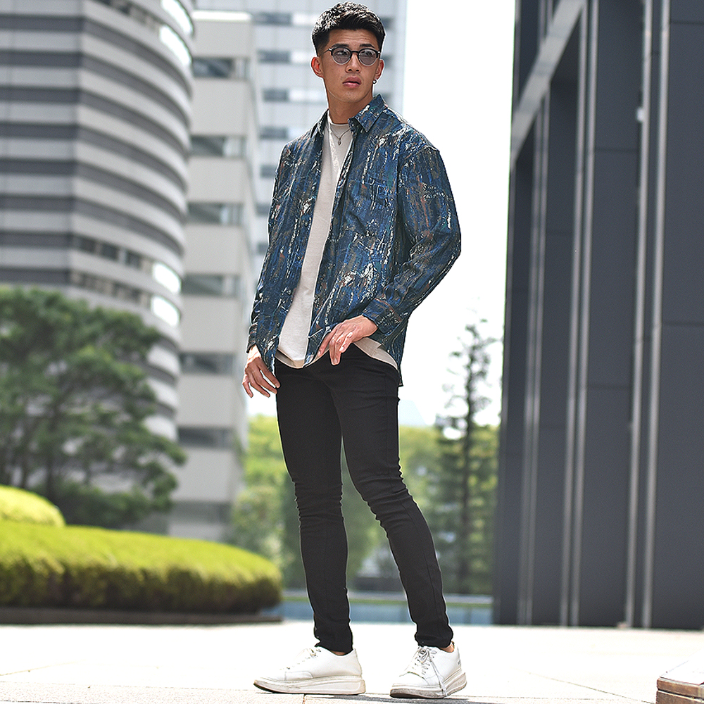 ビッグシャツコーデ画像（最近の新しいやつ）