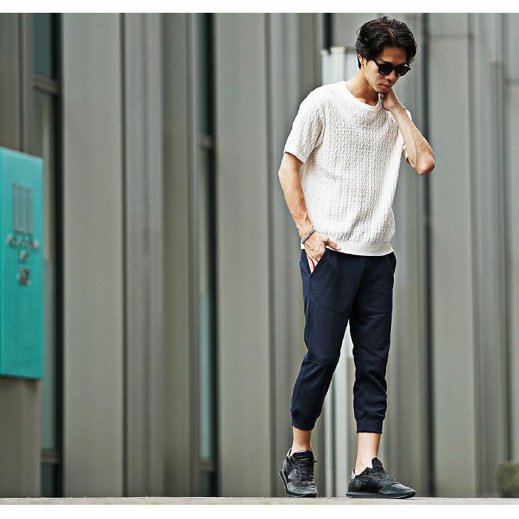 クロップドパンツコーデ