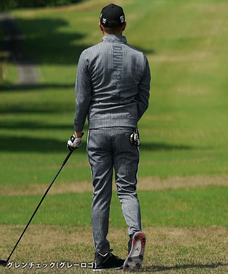 DIVINER GOLF チェック柄　セットアップ　XXL DIVINER GOLF（ディバイナーゴルフ）『チェック＆チドリ柄セットアップ