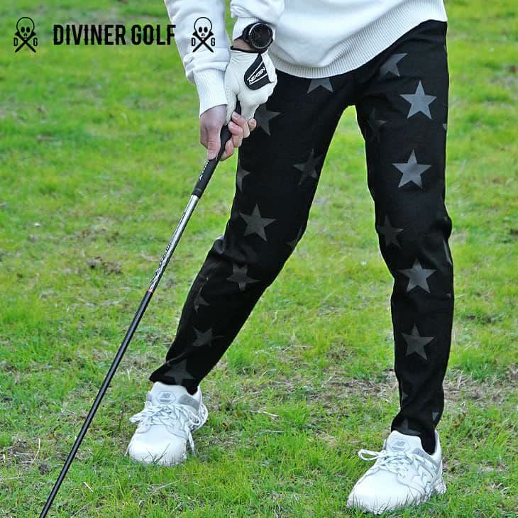 DIVINER GOLF】星柄ストレッチパンツ