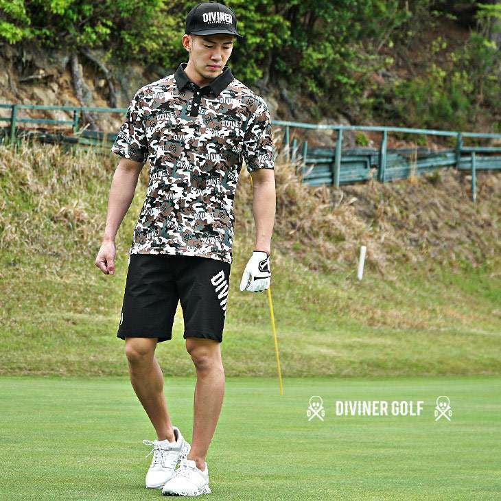 DIVINER GOLF】オリジナルカモポロシャツ