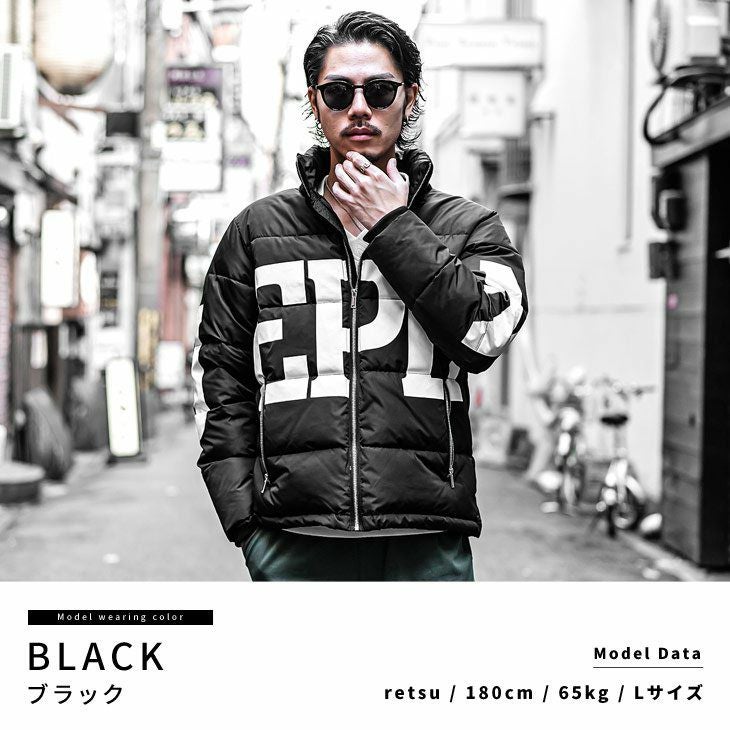 JB BACKロゴジャガードジップブルゾン ビッグロゴ ビッグロゴブルゾン
