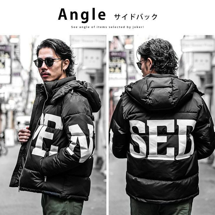 JB BACKロゴジャガードジップブルゾン ビッグロゴ ビッグロゴブルゾン