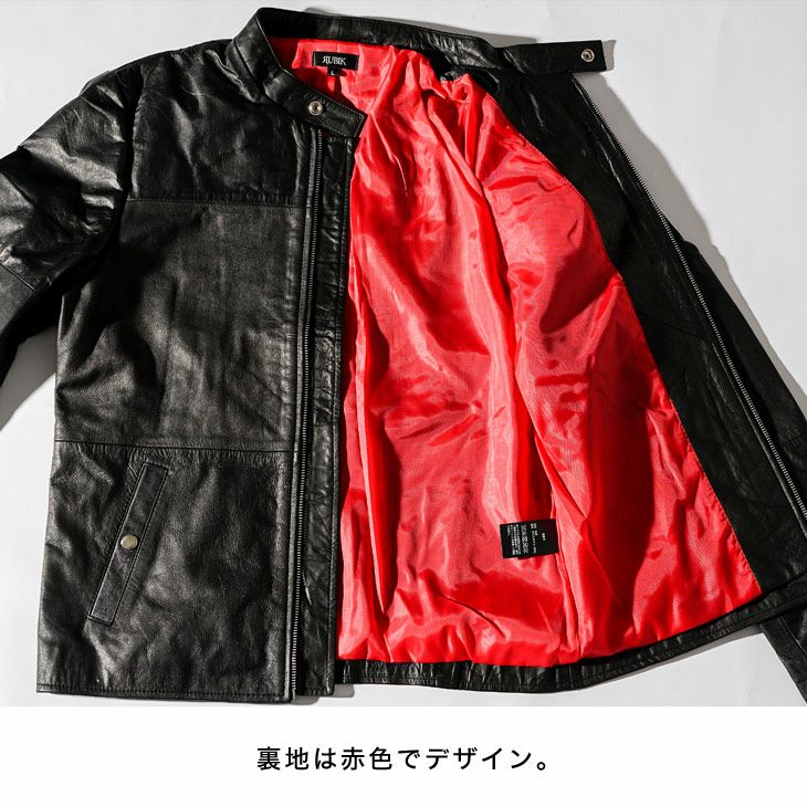 joker リプロダクトレザー シングル ライダースジャケット yg3 リプロダクトレザーシングルライダース