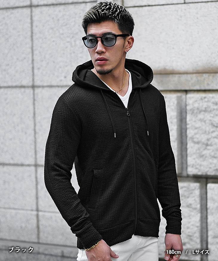 レザーパーカー　archive ボアデザイン　ジップアップパーカー　ダークコア Liugoo Leathers 【20周年記念10%OFFクーポン】Liugoo Leathers 本革