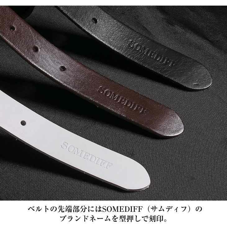 オクタゴンバックル細レザーベルト SOMEDIFF グッズ ベルト ｜【公式