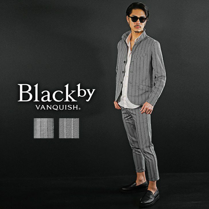 ヘリンボーンジャケットセットアップ BlackbyVANQUISH スーツ ｜【公式