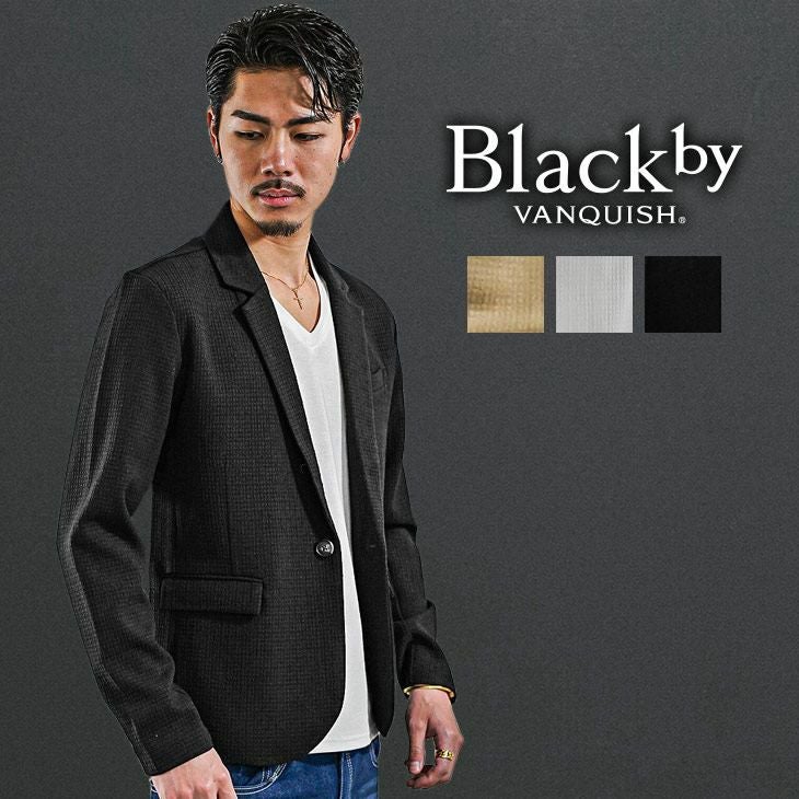 ワッフルジャガードプレミアジャケット Black by VANQUISH アウター