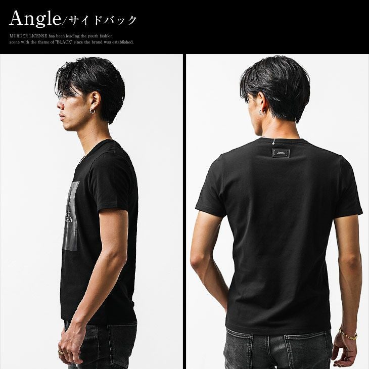 ロゴプリントVネックTシャツ Black by VANQUISH トップス｜【公式