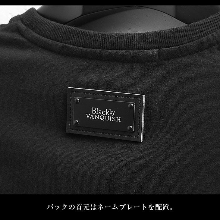 ロゴプリントVネックTシャツ Black by VANQUISH トップス｜【公式